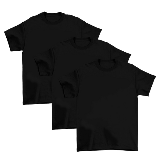 3-Pack Premium Black T-shirt